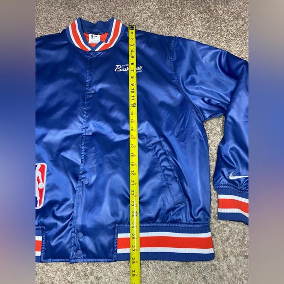 Nike x NBA Basketball 75th Anniversary Authentic Satin Jacket Men’s Size XL - Picture 6 of 12